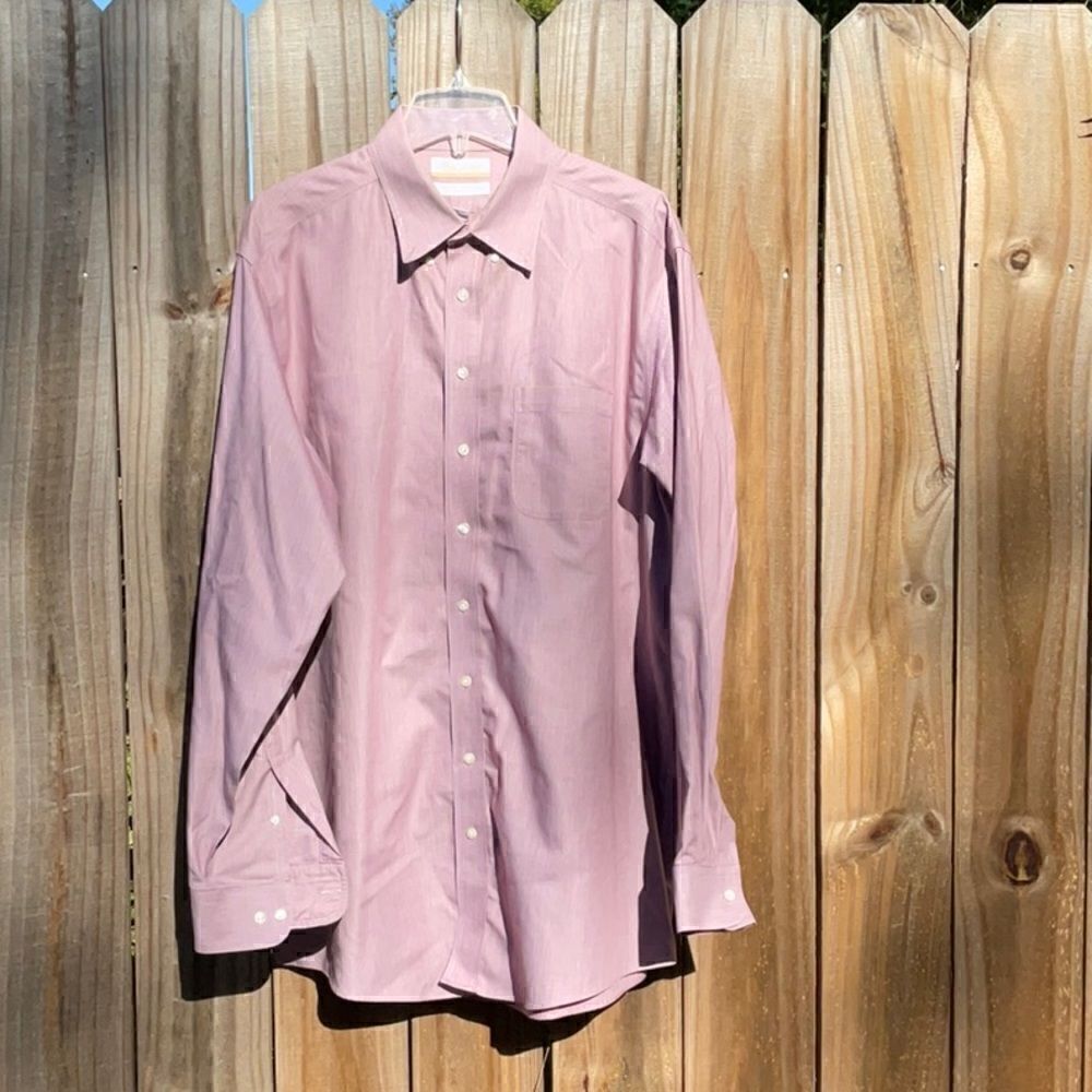 🔥 Take 50% OFF Gold Label RoundTree & Yorke Twill Non-Iron Shirt, Size-17 1/2